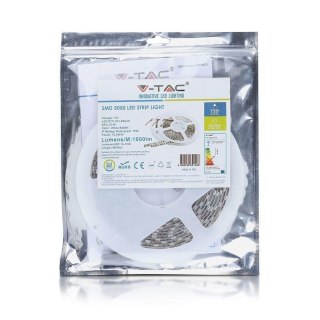 Taśma LED V-TAC 12V SMD5050 300LED IP65 rękaw 10W/m VT-5050 3000K 1000lm