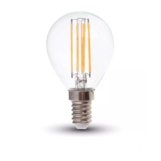 Żarówka LED V-TAC 6W filament E14 kulka P45 VT-2486 2700K 800lm