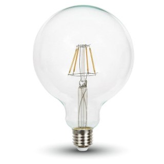 Żarówka LED V-TAC 6W filament E27 G125 VT-2147 6400K 806lm