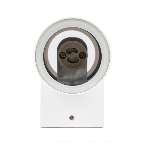 Kinkiet ścienny ogrodowy elewacyjny V-TAC góra dół 2xGU10 biały IP54 VT-11015