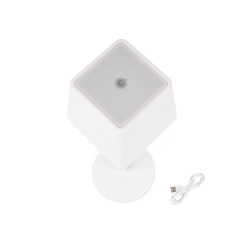 Lampka stołowa nocna V-TAC 2W LED 36cm ładowanie ściemnianie IP54 biała VT-7563 3000K 200lm