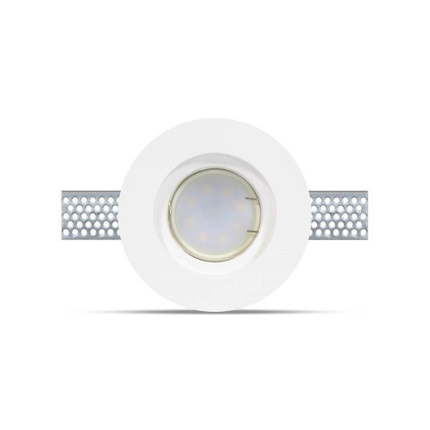 Oczko V-TAC gips GU10 wpuszczane okrągłe fi.100 białe VT-771