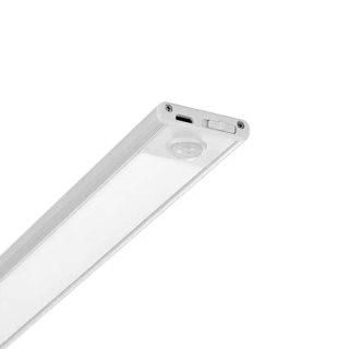 Oprawa podszafkowa V-TAC 2,5W LED srebrna czujnik ruchu ładowanie USB 60cm VT-8143 4000K 260lm