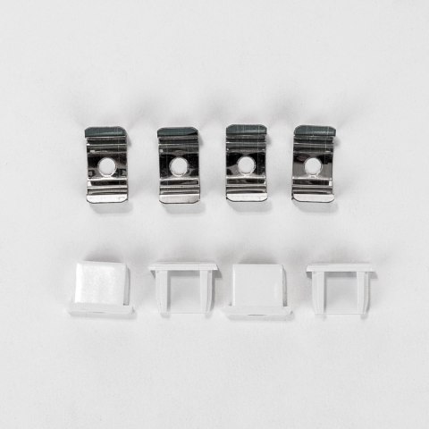 Profil do LED zestaw, ALU anodowany V-TAC 2mb klosz mleczny 16x7mm VT-9327 5 lat gwarancji