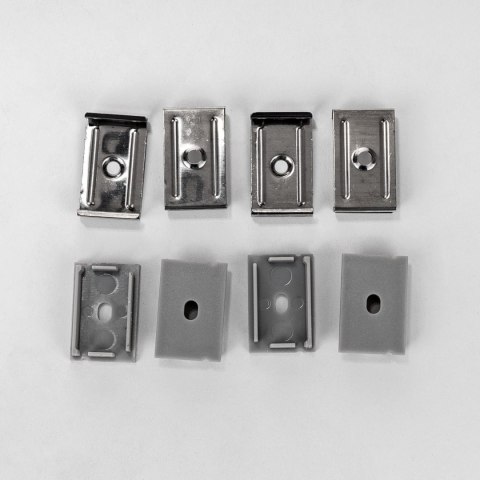 Profil do LED zestaw, ALU anodowany na dwie taśmy V-TAC 2mb klosz mleczny 30x20mm VT-8118 5 lat gwarancji