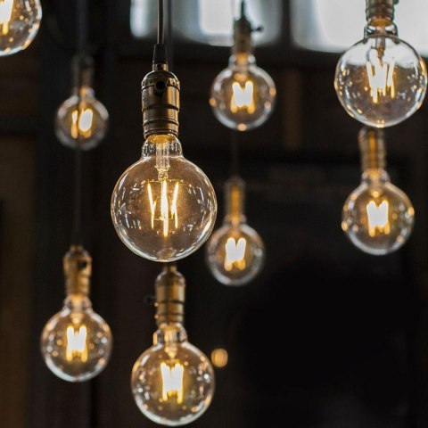 Żarówka LED V-TAC 12W filament E27 kula glob G125 bursztyn VT-2153 2200K 1350lm