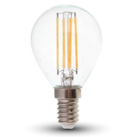 Żarówka LED V-TAC 4W filament E14 P45 kulka VT-1996 3000K 400lm