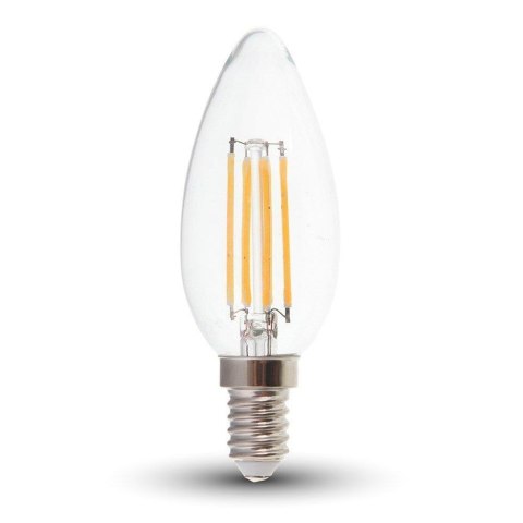 Żarówka LED V-TAC 4W filament E14 świeca VT-1986 4000K 400lm
