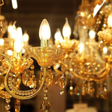 Żarówka LED V-TAC 4W filament E14 świeca bursztyn VT-1955 2200K 350lm