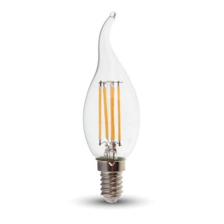 Żarówka LED V-TAC 4W filament E14 świeca płomyk VT-1997 4000K 400lm