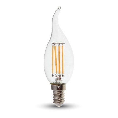 Żarówka LED V-TAC 4W filament E14 świeca płomyk VT-1997 4000K 400lm