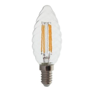 Żarówka LED V-TAC 4W filament E14 twist świeca ściemnialna VT-1985D 3000K 400lm