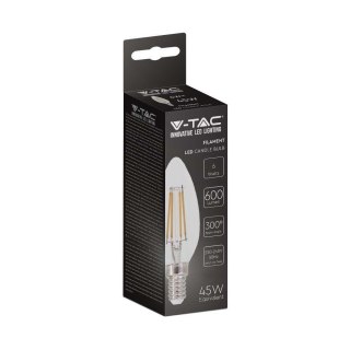 Żarówka LED V-TAC V-TAC 6W filament E14 świeca VT-2127 4000K 600lm