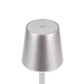 Lampka stołowa nocna V-TAC 3W LED 39cm ładowanie ściemnianie szara VT-7703 3000K 70lm