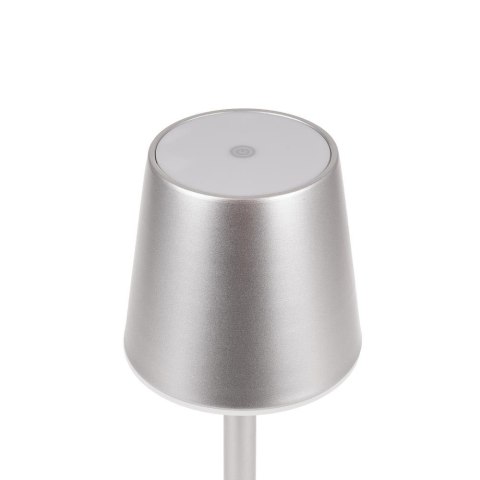 Lampka stołowa nocna V-TAC 3W LED 39cm ładowanie ściemnianie szara VT-7703 3000K 70lm