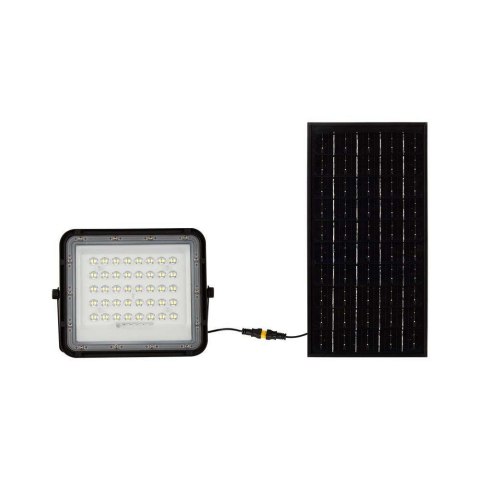 Naświetlacz LED solarny V-TAC 10W pilot auto timer IP65 czarny VT-80W 4000K 800lm