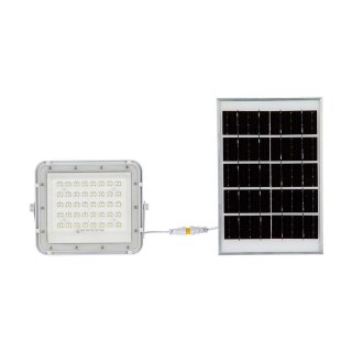 Naświetlacz LED solarny V-TAC 6W pilot auto timer IP65 biały VT-40W-W 4000K 400lm