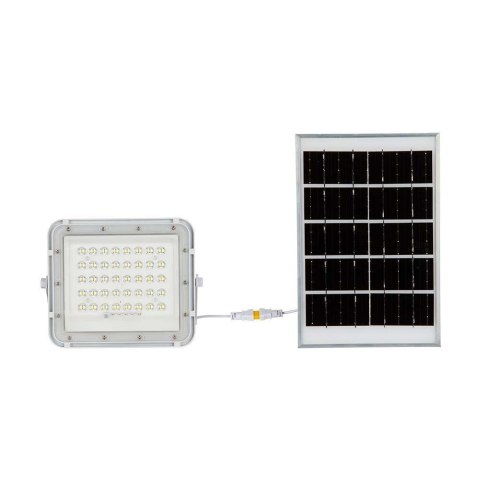 Naświetlacz LED solarny V-TAC 6W pilot auto timer IP65 biały VT-40W-W 4000K 400lm
