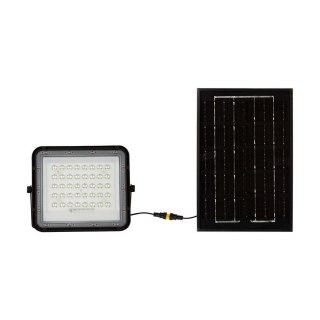 Naświetlacz LED solarny V-TAC 6W pilot auto timer IP65 czarny VT-40W 4000K 400lm