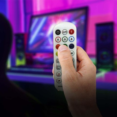 Neon flex LED V-TAC 24V 5mb 12W/m magic color pilot sterownik VT-561 RGB