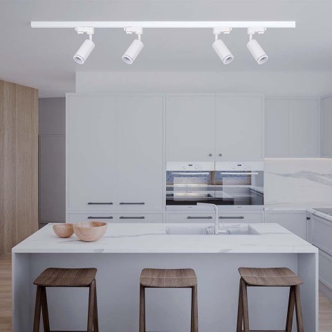 Oprawa GU10 V-TAC szynoprzewód 3F biała VT-11016-W