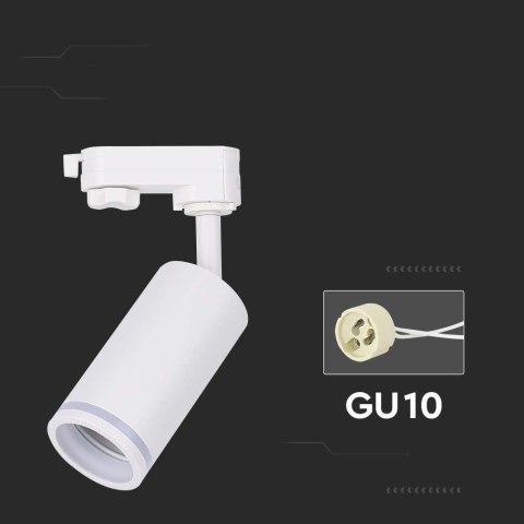 Oprawa GU10 V-TAC szynoprzewód 3F biała VT-11016-W