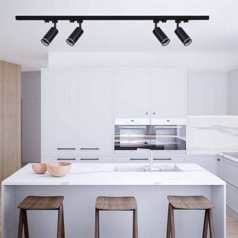 Oprawa GU10 V-TAC szynoprzewód 3F czarna VT-11016-B