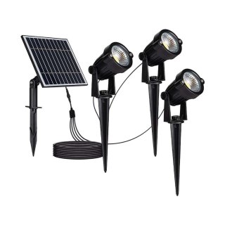 Oprawa gruntowa ogrodowa wbijana LED V-TAC solarna zestaw 3x1.2W IP65 VT-11032 3000K 50lm 3 lata gwarancji