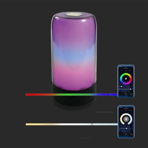 Oprawa lampka nocna LED V-TAC 8W Smart Life tuya Alexa Google Home VT-7208