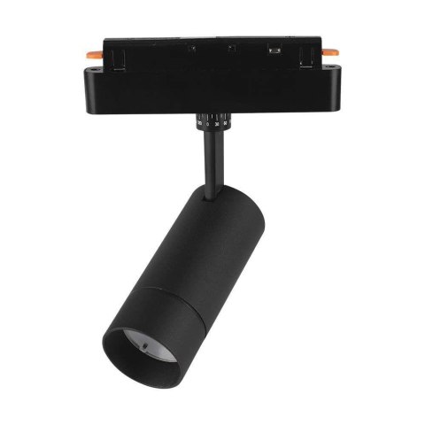 Oprawa projektor szynoprzewód smart 48V V-TAC 8W LED CCT 27st smart WI-FI tracklight czarna VT-908D 2700K-6400K 700lm 3 lata gwa