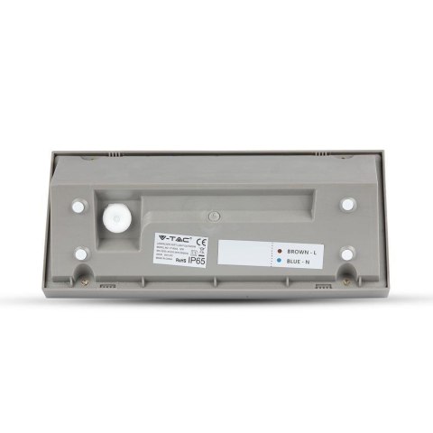 Oprawa ścienna V-TAC 12W LED ukośna szara IP65 VT-8054 4000K 1250lm