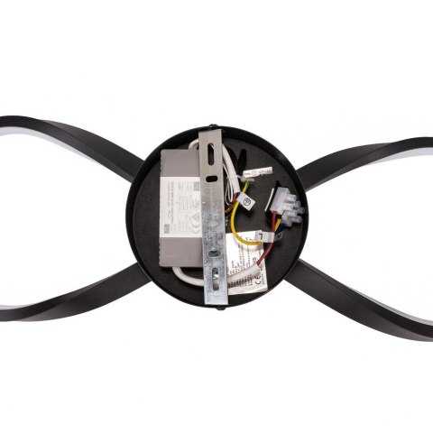 Oprawa sufitowa V-TAC 24W LED czarna VT-7789 3000K 2560lm