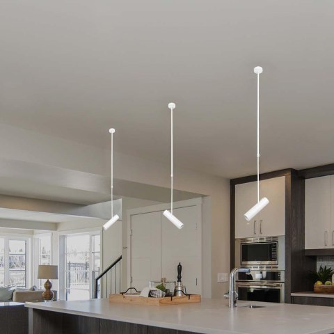 Oprawa sufitowa V-TAC GU10 regulowana 830-1170mm biała VT-7900 3 lata gwarancji