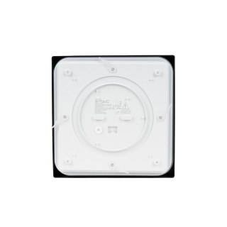 Oprawa sufitowa plafoniera V-TAC 30W LED kwadrat IP44 42x42cm czarny VT-8630B-SQ 6500K 3000lm