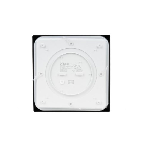 Oprawa sufitowa plafoniera V-TAC 30W LED kwadrat IP44 42x42cm czarny VT-8630B-SQ 6500K 3000lm