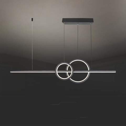 Oprawa zwieszana V-TAC 15W LED czarna VT-7767 4000K 1500lm