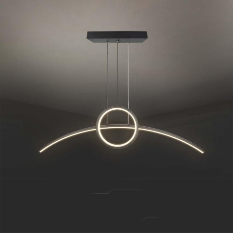 Oprawa zwieszana V-TAC 30W LED czarna VT-7766 4000K 3200lm