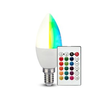 Żarówka LED V-TAC 4,8W E14 świeca pilot VT-2214-N-1 RGB+4000K 320lm