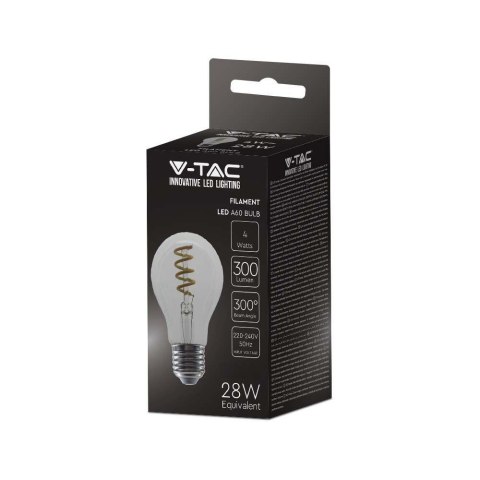 Żarówka LED V-TAC 4W E27 A60 spiral filament VT-2164-N 3000K 300lm