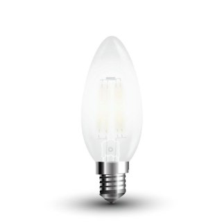 Żarówka LED V-TAC 4W filament E14 mrożona świeca VT-1936 2700K 400lm