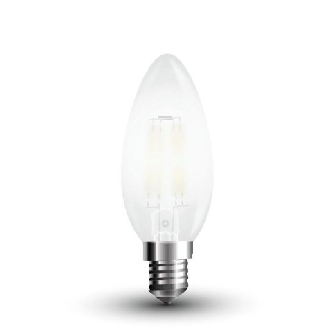 Żarówka LED V-TAC 4W filament E14 mrożona świeca VT-1936 2700K 400lm
