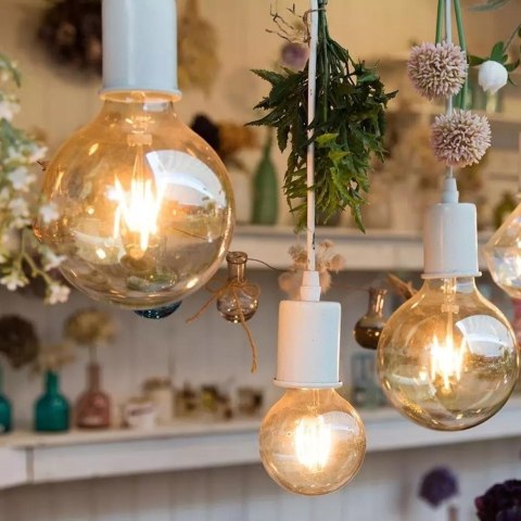 Żarówka LED V-TAC 4W filament E27 kula glob G80 bursztyn 80x120mm VT-2004-N 2200K 400lm