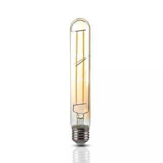 Żarówka LED V-TAC 6W T30 E27 filament bursztyn 30x185mm VT-2006-N 2200K 600lm