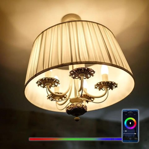 Żarówka LED smart WI-FI V-TAC 4.8W E14 świeca tuya Alexa Google Home VT-5114-N RGB+2700K-6400K 450lm