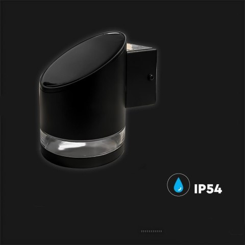 Kinkiet ogrodowy ścienny solarny V-TAC 1W LED czarny IP54 VT-1138 3000K 70lm 3 lata gwarancji