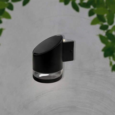 Kinkiet ogrodowy ścienny solarny V-TAC 1W LED czarny IP54 VT-1138 3000K 70lm 3 lata gwarancji