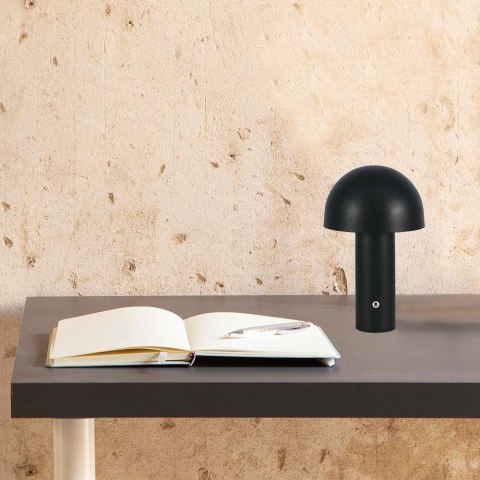 Lampka stołowa nocna V-TAC 1W LED 25cm ładowanie USB ściemnianie czarna VT-1047 3000K-6000K 200lm