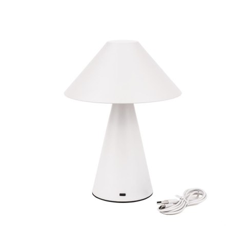Lampka stołowa nocna V-TAC 3W LED 24cm ładowanie USB ściemnianie biała VT-1051 3000K-6000K 200lm