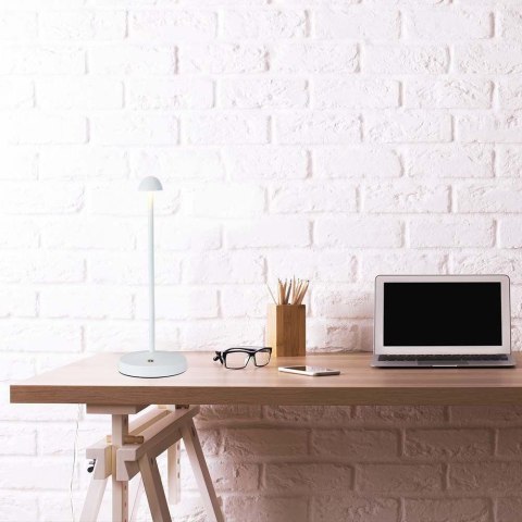 Lampka stołowa nocna V-TAC 3W LED 29cm ładowanie USB ściemnianie biała VT-1073 3000K-6000K 130lm