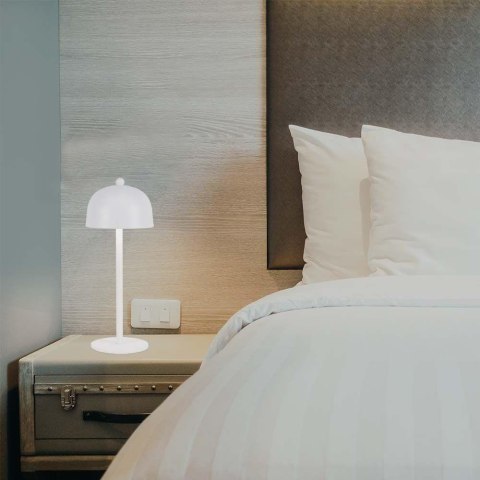 Lampka stołowa nocna V-TAC 3W LED 30cm ładowanie USB ściemnianie biała VT-1052 3000K-6000K 200lm